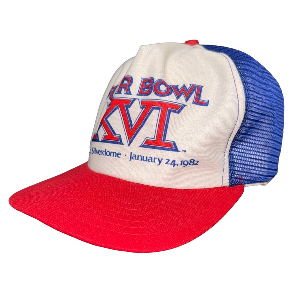 💙💖 Vintage 80s Nostalgia New Era Super Bowl XVI Snapback Trucker Hat